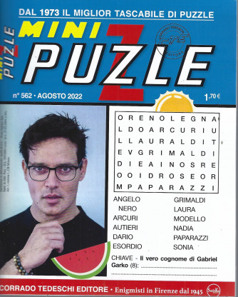 Mini Puzzle - n. 562-agosto   2022 - mensile