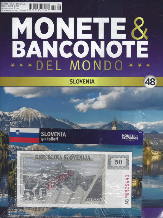 Monete & Banconote del mondo - n. 48  - Slovenia - 50 talleri -   settimanale - 29/12/2021  -