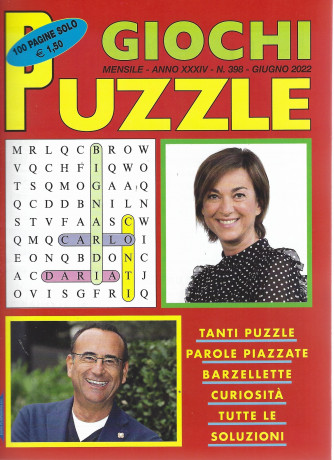 Giochi Puzzle - n. 398 - mensile -giugno  2022- 100 pagine