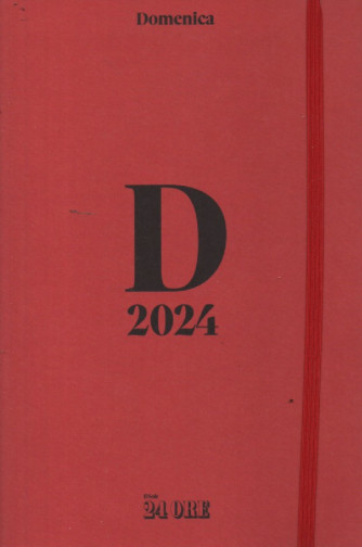 Agenda Domenica 2024 - n. 3 / 2023 - mensile - 14x21h - con elastico laterale