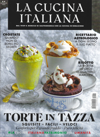 La cucina italiana - n. 1 - mensile - gennaio 2022