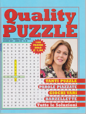Quality Puzzle - n. 55 - trimestrale -aprile - giugno  2021 - 100 pagine