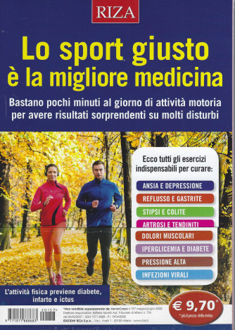 Mentecorpo -Lo sport giusto è la migliore medicina-  n. 157 -maggio - giugno   2022