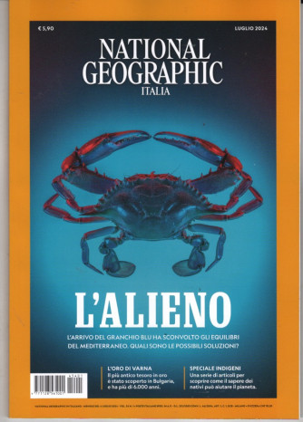 National Geographic Italia  -Mediterraneo-   vol. 54 - n. 1  - 4 luglio   2024 - mensile