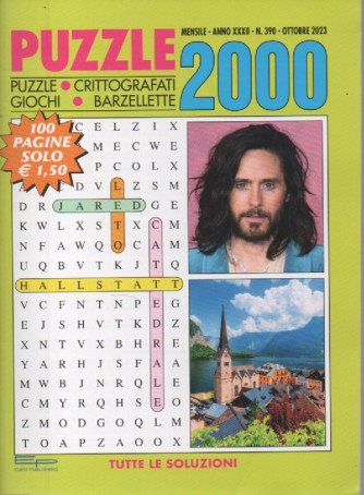 Puzzle 2000 - n. 390 - ottobre     2023 - mensile - 100 pagine