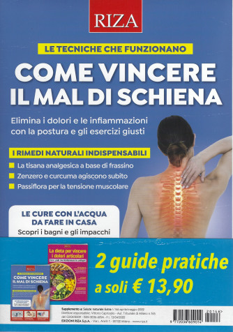 Salute naturale extra- n. 146 -Come vincere il mal di schiena + La dieta per vincere i dolori articolari - aprile - maggio 2022 - 2 riviste-dicembre - gennaio 2022 -   e