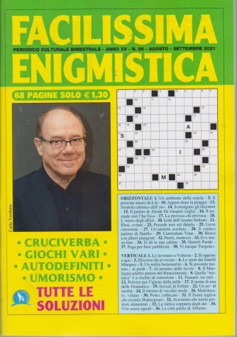 Facilissima Enigmistica - n. 86 - bimestrale -agosto - settembre  2021 - 68 pagine