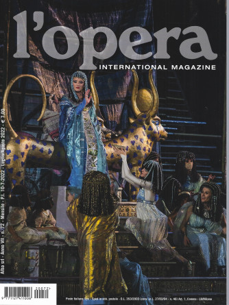 L'opera international magazine - n. 72 - mensile  -luglio - agosto  2022