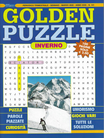 Golden Puzzle  inverno- n. 141 - trimestrale - gennaio - marzo  2021- 100 pagine