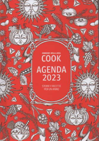 L'agenda di Cook 2023 - mensile -  con segnapagina - 20 x 14 cm - copertina rigida