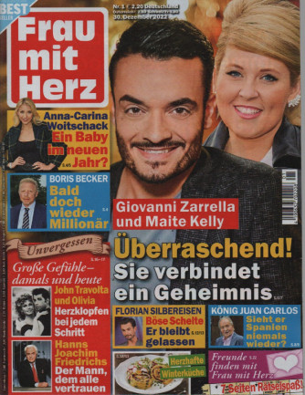 Frau mit Herz - n. 1 - 30 dezember 2022 - in lingua tedesca