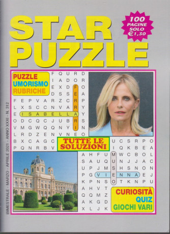 Star Puzzle - n. 312 - bimestrale - marzo - aprile  2021 - 100 pagine
