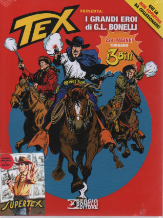 Tex Magazine presenta: i grandi eroi di G.L. Bonelli- n. 180 - bimestrale - aprile  2023 - 224 pagine!