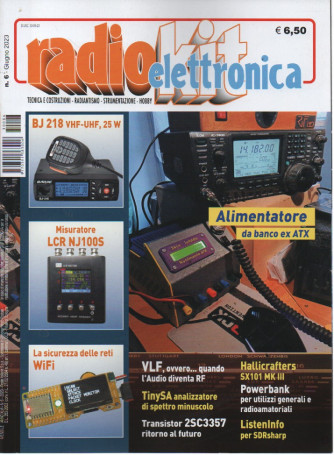 Radio kit elettronica - n. 6-giugno      2023 - mensile