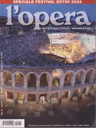L'opera international magazine - n. 93 - mensile  -giugno     2024