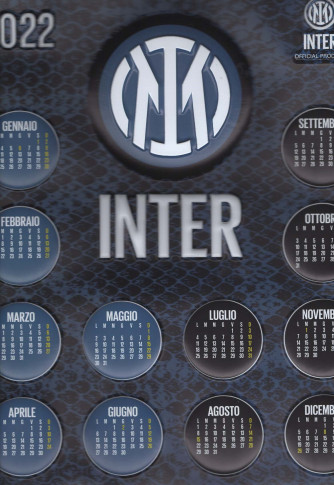 Calendario 3D 2022 Inter (FC Internazionale) - cm. 37 x 55 - da parete