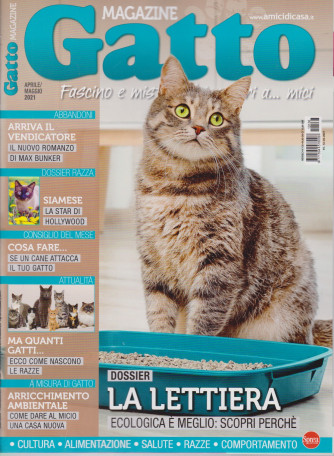 Gatto magazine - n. 138 - mensile -aprile - maggio 2021