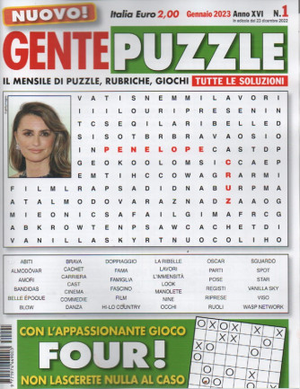 Gente puzzle - n. 1  -gennaio 2023 - mensile - 100 pagine
