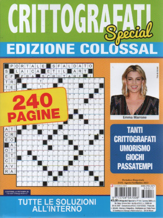Crittografati Special edizione colossal - n.17 - bimestrale - Agosto/Settembre 2023 - 240 pagine