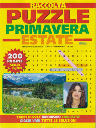 Raccolta puzzle primavera estate - n. 121 - aprile - giugno  2024 - 200 pagine