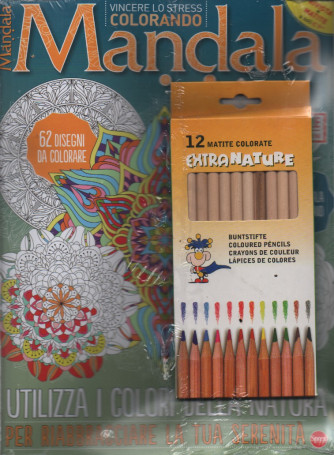 Color Relax Speciale Mandala - n. 15 - bimestrale -luglio - agosto 2023 - + 12 matite colorate