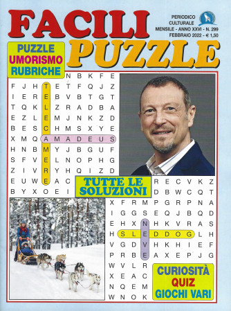 Facili puzzle - n. 299 - mensile  - febbraio  2022