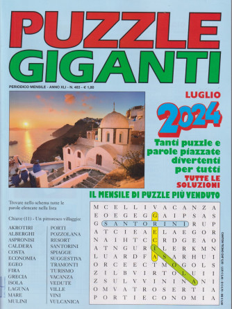 Puzzle giganti - n. 483 - mensile - luglio   2024
