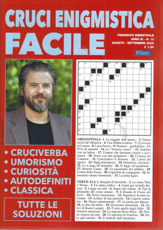 Cruci Enigmistica Facile - n. 13 - bimestrale - agosto - settembre  2022