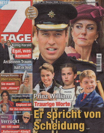 7 Tage - Uscita n.43 - 28 Ottobre 2025 - Settimanale - In lingua tedesca