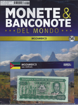 Monete & Banconote del mondo - n. 56 - Mozambico - 100 meticais -   settimanale -23/2/2022  -