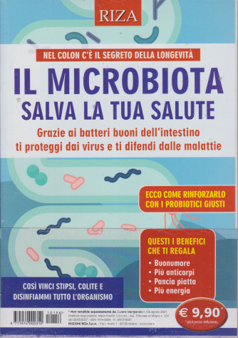 Curarsi mangiando -Il microbiota salva la tua salute  - n. 156 -agosto   2021