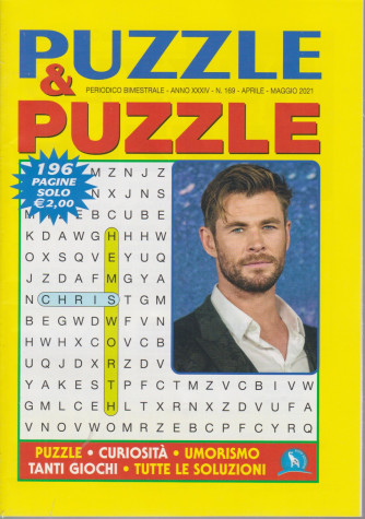 Puzzle & Puzzle - n. 169 - bimestrale -aprile - maggio 2021 - 196 pagine