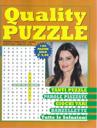 Quality Puzzle - n. 60 - trimestrale -giugno - agosto   2022 - 100 pagine