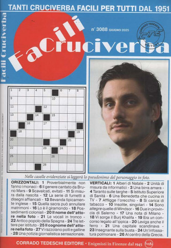 Facili Cruciverba - Uscita n.3088 - 29 Maggio 2025 - Mensile