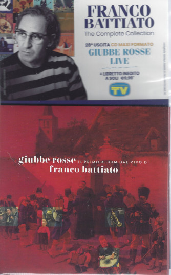 Cd Sorrisi Collezione- Franco Battiato - 28°uscita -Giubbe rosse live-  cd maxi formato + libretto inedito  - 15/4/2022 - settimanale