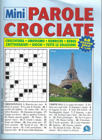 Mini Parole Crociate - n. 58 - bimestrale - maggio - giugno   2022- 68 pagine
