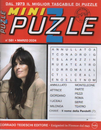 Mini Puzzle - n.581 -marzo   2024 - mensile