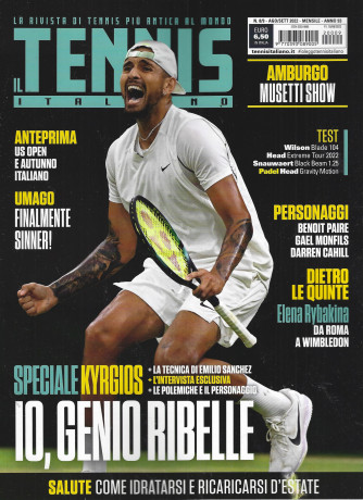 Il tennis italiano - n. 9 -agosto - settembre   2022 - mensile