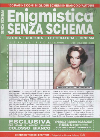 Enigmistica Senza Schema - Uscita n.84 - 7 Giugno 2025 - Mensile