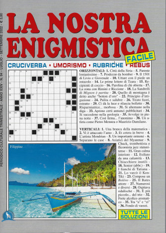 La Nostra Enigmistica facile - n. 94 - trimestrale - luglio - settembre   2022
