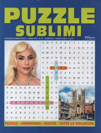 Puzzle sublimi - n. 77 - bimestrale - febbraio - marzo  2023