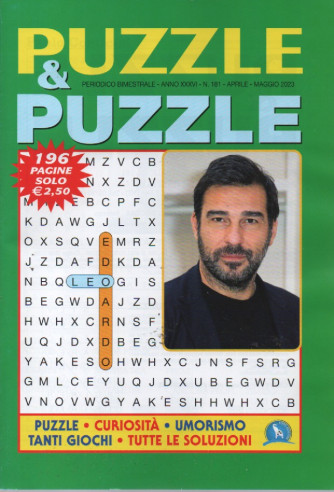 Puzzle & Puzzle - n. 181 - aprile - maggio 2023 - 196 pagine