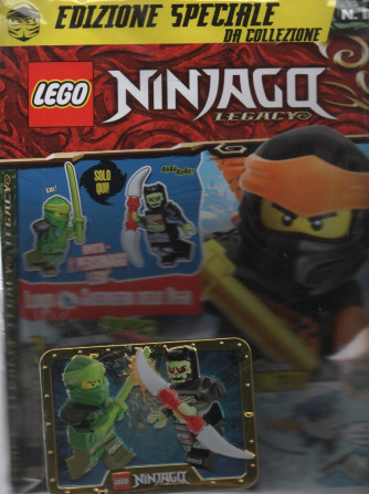LEGO Ninjago Legacy  - n. 55 - bimestrale - 3 novembre 2023 - edizione speciale da collezione - rivista + 2 personaggi Lego
