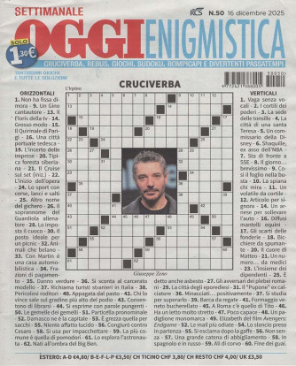 Settimanale Oggi Enigmistica - Uscita n.50 - 9 Dicembre 2025 - Settimanale