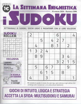 La settimana enigmistica - i sudoku - n.295-14 marzo   2024 - settimanale