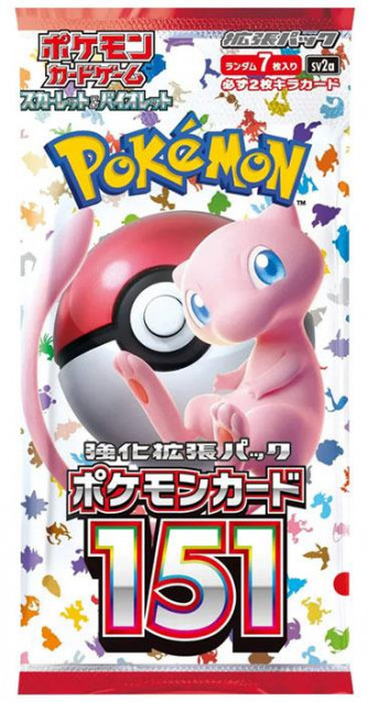 Bustina Card Pokémon 151 sv2a - in Giapponese