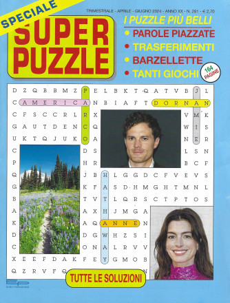 Speciale Super puzzle - n. 281- trimestrale - aprile - giugno  2024 - 164 pagine