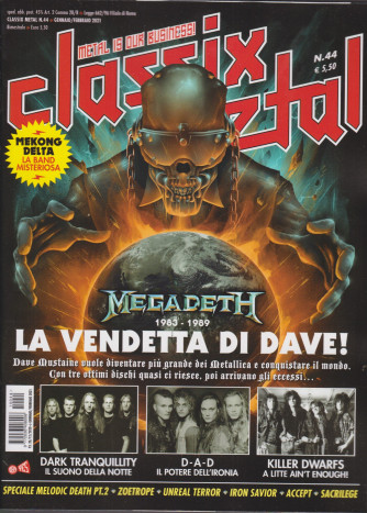 Classix! Metal -    n. 44- gennaio - febbraio 2021 - bimestrale