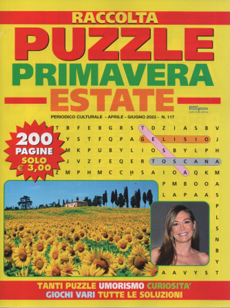 Raccolta puzzle primavera estate- n. 117  -aprile - giugno  2023   - 200 pagine
