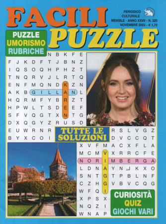 Facili puzzle - n. 320 - mensile  -novembre     2023